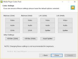 It is easy to use, but also very flexible with many options. Media Player Codec Pack 4 0 Download Free Codecsettings Exe