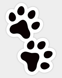Paw Print Animal Track Sticker Black And White Pegatinas Bonitas Pegatinas Kawaii Pegatinas Imprimibles