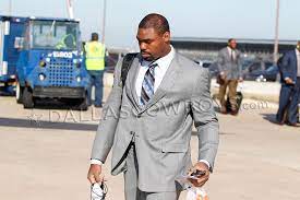 Tyron Smith Dallas Cowboys Double Breasted Suit Jacket Double Breasted Suit