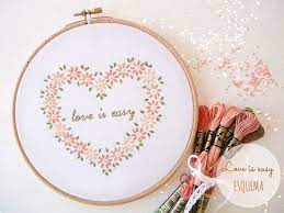 Your knitting community is waiting to meet you. Heart Handmade Uk Embroidery Patterns Christmas Embroidery Patterns Hand Embroidery