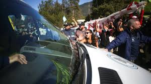 Fernández has vowed to improve wages and benefits to counter argentina's economic. Argentina S President Alberto Fernandez Targeted In Vehicle By Protesters Bbc News
