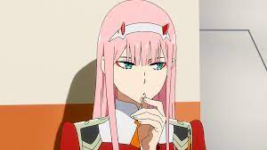 Anime Darling In The Franxx Zero Two Darling In The Franxx Pink Hair Green Eyes Horns Anime Wallpaper Darling In The Franxx Anime Zero Two