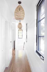 White Not Hallway Lighting Hanging Lamp Design White Paneling