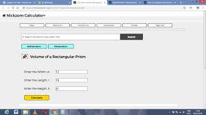 How To Calculate And Solve For The Width Height Length And Volume Of A Rectangular Prism Nickzom Calculator Nickzom B Rectangular Prism Rectangular Prism