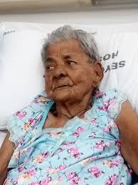 Naya hugging her younger self