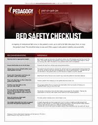 Bed Safety Checklist A Majority Of Institutional Falls Occur In The Patient S Room Up To Half Of All Safety Checklist Fall Prevention Skilled Nursing Facility
