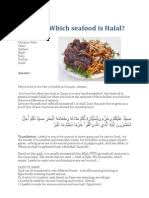 Mussels, squid and octopus do not have. Seafood Hallal Sharia Islamic Jurisprudence