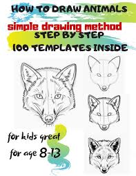 See more ideas about drawings, animal drawings, animal sketches. Amazon Com How To Draw Animals Simple Drawing Method Step By Step 100 Templates Inside Sketchbook For Kids 100 Drawings Cool Stuff For Kids Great For Age 8 13 9781678504380 Project Universal Books