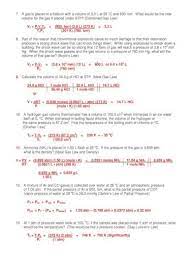 By rearranging the ideal gas law (ideal gas equation) pv=nrt, it can be used to calculate the pressure (p), volume (v), temperature (t) or amount (n) of gas worksheet wizards to make printable worksheets or tests. Honors Chemistry Name Chapter 11 Gas Law Worksheet Honors Chemistry Name Chapter 11 Gas Law Worksheet Answer Key Date Dalton S Law Of Partial Pressure Gas Law Worksheet