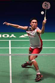 Kento Momota Of Japan Competes In The Men S Singles Semi Final Match Badminton Match Badminton Sport Badminton Outfits