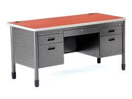 Are you looking for computer desks with locking drawers that is trendy and offers a sleek, executive look? Metal Office Desk W Five Locking Drawers Oak Newegg Com
