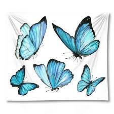 Supercoloring.com is a super fun for all ages: Butterflies And Flowers Tapestry Collection In 2021 Butterfly Painting Butterfly Watercolor Butterfly Drawing