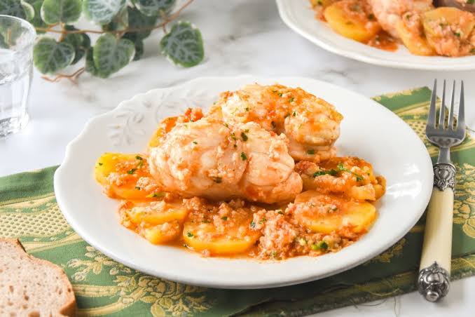 Monkfish with Potatoes