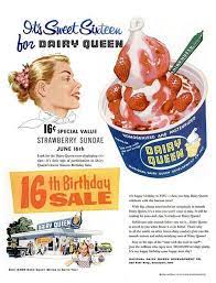 Dairy Queen Ad 1956 Fast Food Logos Food Ads Retro Ads