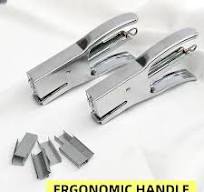 Heavy Duty Metal Plier Stapler - Full Strip Stapler With 1000 Standard 24/6  Staples For Office & Workshop