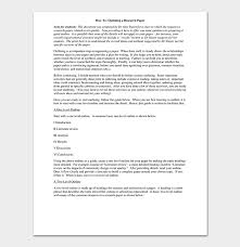Otherwise, you end up with bland writing with no value attached to it. Research Paper Template 13 Free Formats Outlines