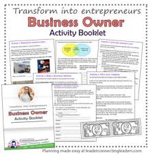 Junior Girl Scout Business Owner Activity Booklet Business Owner Booklet Girl Scouts