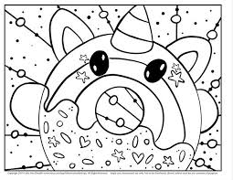Here are our kawaii coloring pages ! Donutcorn Doodle Printable Cute Kawaii Coloring Page For Kids Etsy