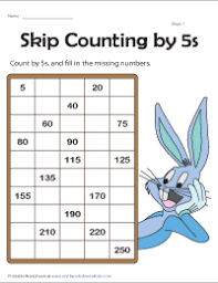 This set also contains a coordinating vocabulary matching worksheet to enforce the learning of the vocabulary words. Skip Counting By 5s Worksheets