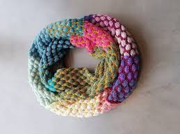 Wollreste Werden Zum Schal Stricken Wollreste Stricken Loopschal Stricken
