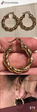 Gold Vermeil Bold Hoops Purchased From Qvc Gold Vermeil Long Earrings Gold