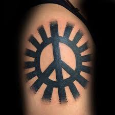 The one color used in the design adds beauty and style to the design. Top 71 Peace Sign Tattoo Ideas 2021 Inspiration Guide