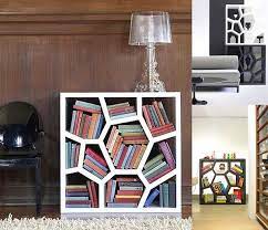 Add waterproof glue to the joints in order to create a rigid structure. Furniture Creative Bookshelf Designs For Better Interior Look Unusual Shelving Units Stylish Shelving Creative Bookshelves Cool Bookshelves Bookshelf Design