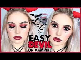 easy vire or devil makeup simple