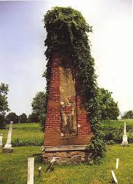 Brick Obelisk Cosper Cemetery Indiana Cemetery Monuments Old Cemeteries Cemetery