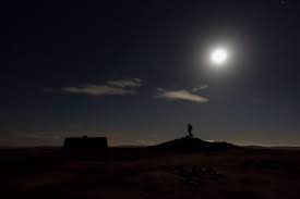 At night, when that part of earth is facing away from the sun, space looks black because there is no nearby bright source of light, like the sun, to be scattered. Dark Skies Cpre