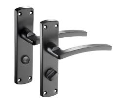 Hardware, lighting, switchplates, tile, home accents Black Interior Door Handles For Bathrooms With Right Hand Thumb Turn Handle King Uk