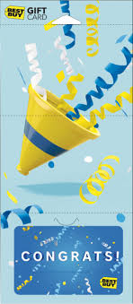 Give them a congratulations gift. Best Buy Best Buy 500 Congratulations Confetti Gift Card 5997280