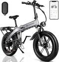 Amazon.com: Luckeep Bicicleta eléctrica plegable para adultos ...