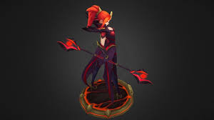 Lux Magma By Omonteon League Of Legends Lux Skins Low Poly