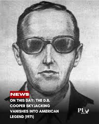 On Nov. 24, 1971, a man known as “D.B. Cooper” hijacked Northwest Flig...