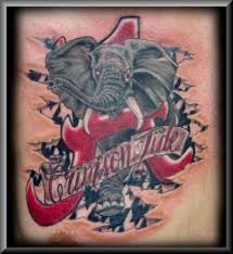 Alabama Football Fan Tattoos Nov Alabama Tattoos Fan Tattoo Alabama Crimson Tide