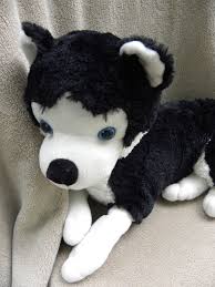 Black And White Dog Stuffed Animal Siberian Husky Plush Dog Puppy Soft Toy Stuffed Animal Black White Nen Siberianhusky Puppy Soft Toy Plush Dog Animals For Kids