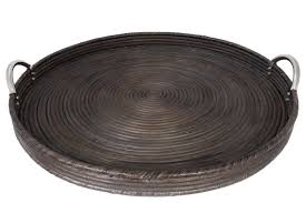 Can you get different types of baskets? Artifacts Rattan Round Tray With Stainless Steel Handles Tropical Serving Trays By Artifacts Trading Company Houzz