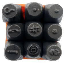 Amazon.com: BENCH WIZARD 9 Pc. Punctuation Mark Punch Set