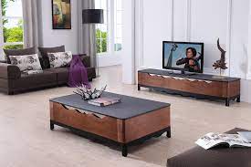 Replicated blackened wood finish with gray textural grain. Living Room Tv Stand And Coffee Table Novocom Top