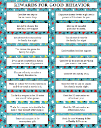 Rewards For Good Behavior Free Printable Kids Rewards Kids Behavior Chores For Kids