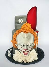 Pennywise Bithday Cake By Martina Matyasova Scary Cakes Clown Cake Bithday Cake