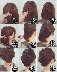 Tresses Simples Pour Cheveux Courts Oktoberfestfrisuren Dirndl Frisurenselber Flecht Schone Frisuren Kurze Haare Zopfe Zopf Kurze Haare Geflochtene Frisuren