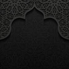 islamic mosque with black background vector 06 spanduk desain banner seni islamis