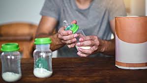 After the baby has eaten some that takes the time down to how long will a big container of baby formula last for a new baby. How To Make A Baby Bottle How To Make Baby Formula Enfamil