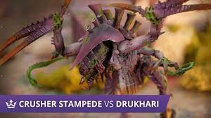 Tyranids vs Drukhari - Crusher Stampede vs Thicc City - Warhammer 40k 9th  Edition Battle Report - YouTube