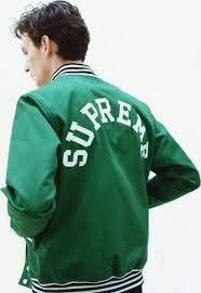 Supreme Spring Summer 2014 Lookbook 1 27 Varsity Jacket Streetwear Fashion Jackets