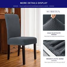 Furniture skins hampton dining chair slipcover blue and white stripe. Subrtex Dining Room Chair Slipcovers Sets 2 Blue Removable Washable Elastic Parsons Chair Cover For Dining Room Stretch Chair Furniture Protector Covers Hotel Ceremony Dining Chair Slipcovers Home Ekbotefurniture Com