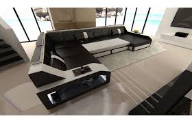 Leder Wohnlandschaft Arezzo Wohnzimmer Corner Sofa Sofa
