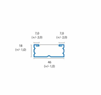 Perfil para Teto F47 CF530 c/ 3mts
